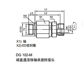 DG-M 公制外螺紋滾珠軸承旋轉(zhuǎn)接頭、parker球閥、PARKER接頭