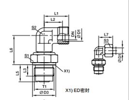 DVWE-R 90°滑動(dòng)軸承旋轉(zhuǎn)接頭、PARKER接頭、PARKER卡套接頭