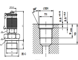 測(cè)壓接頭 EMA3 外螺紋測(cè)試點(diǎn)接頭 - 連接螺紋M16x2、PARKER卡套接頭、PARKER接頭